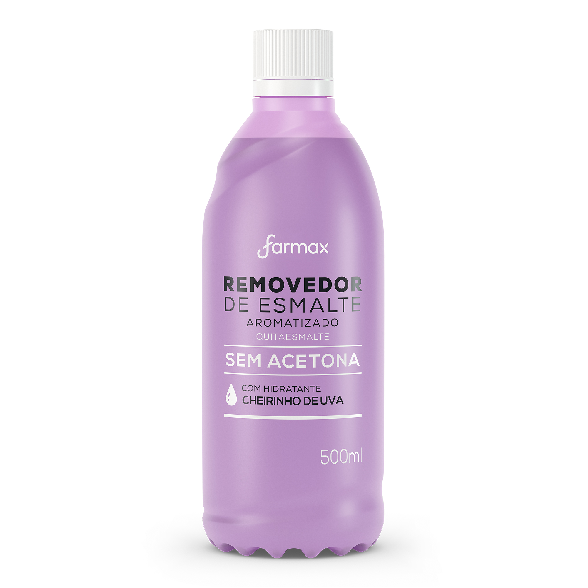 REMOVEDOR SEM/ACETONA FARMAX 500ML UVA