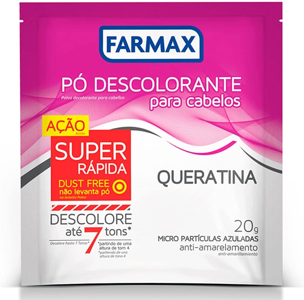 DESCOLORANTE PO CAPILAR FARMAX 20G QUERATINA