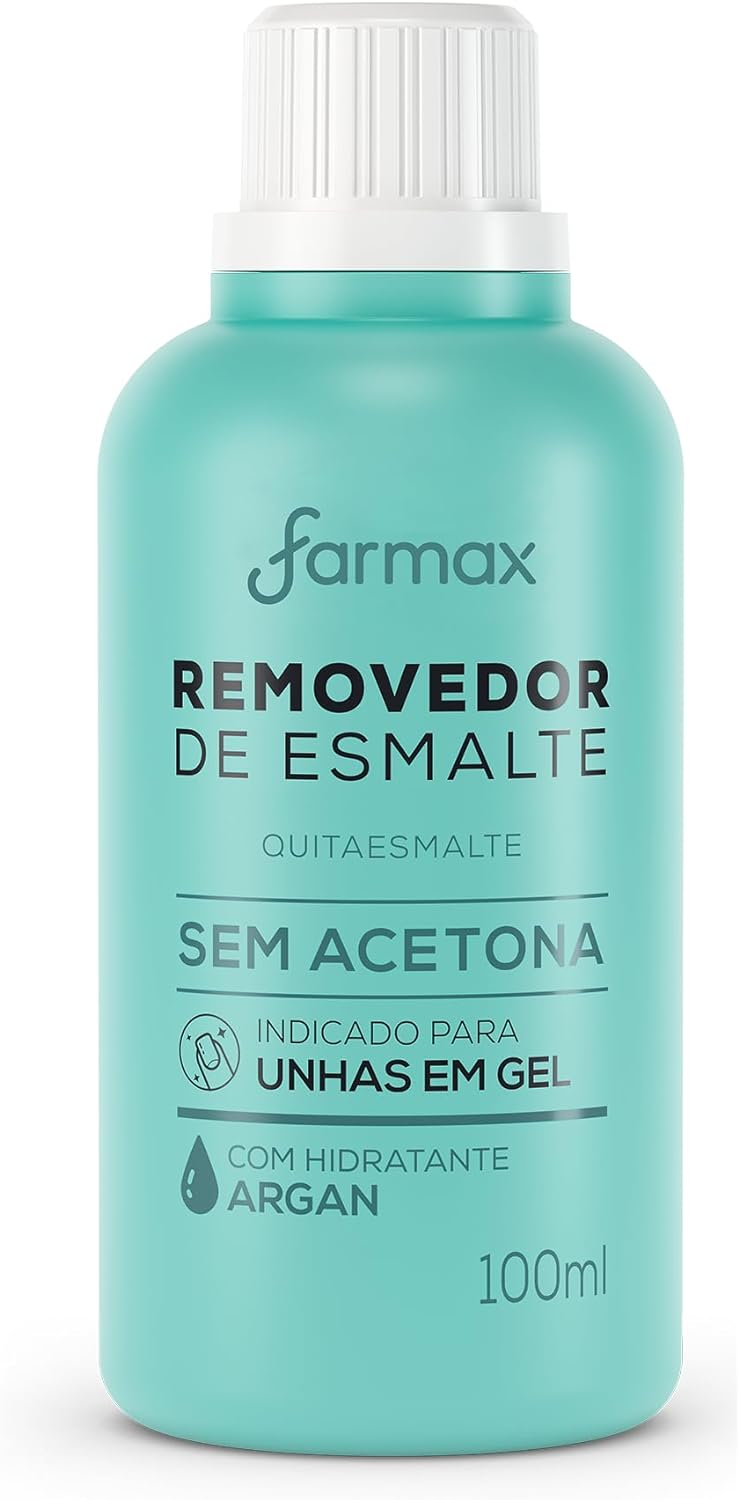 REMOVEDOR SEM ACETONA AROMATIZADO FARMAX 100ML ARGAN