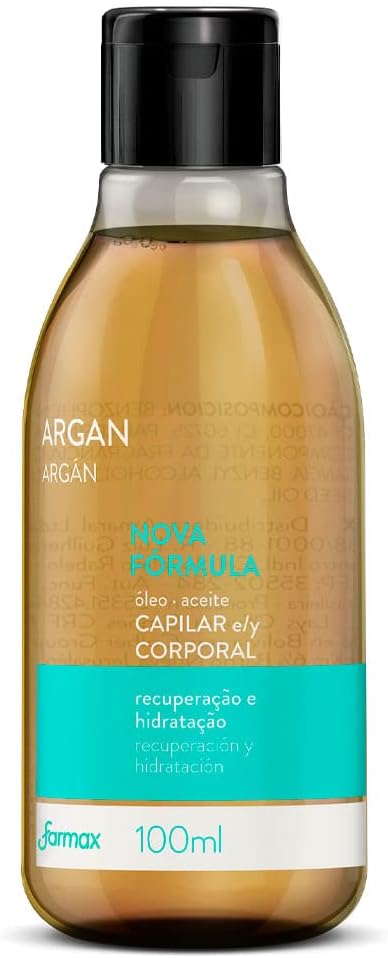 OLEO CAPILAR E CORPO FARMAX 100ML ARGAN