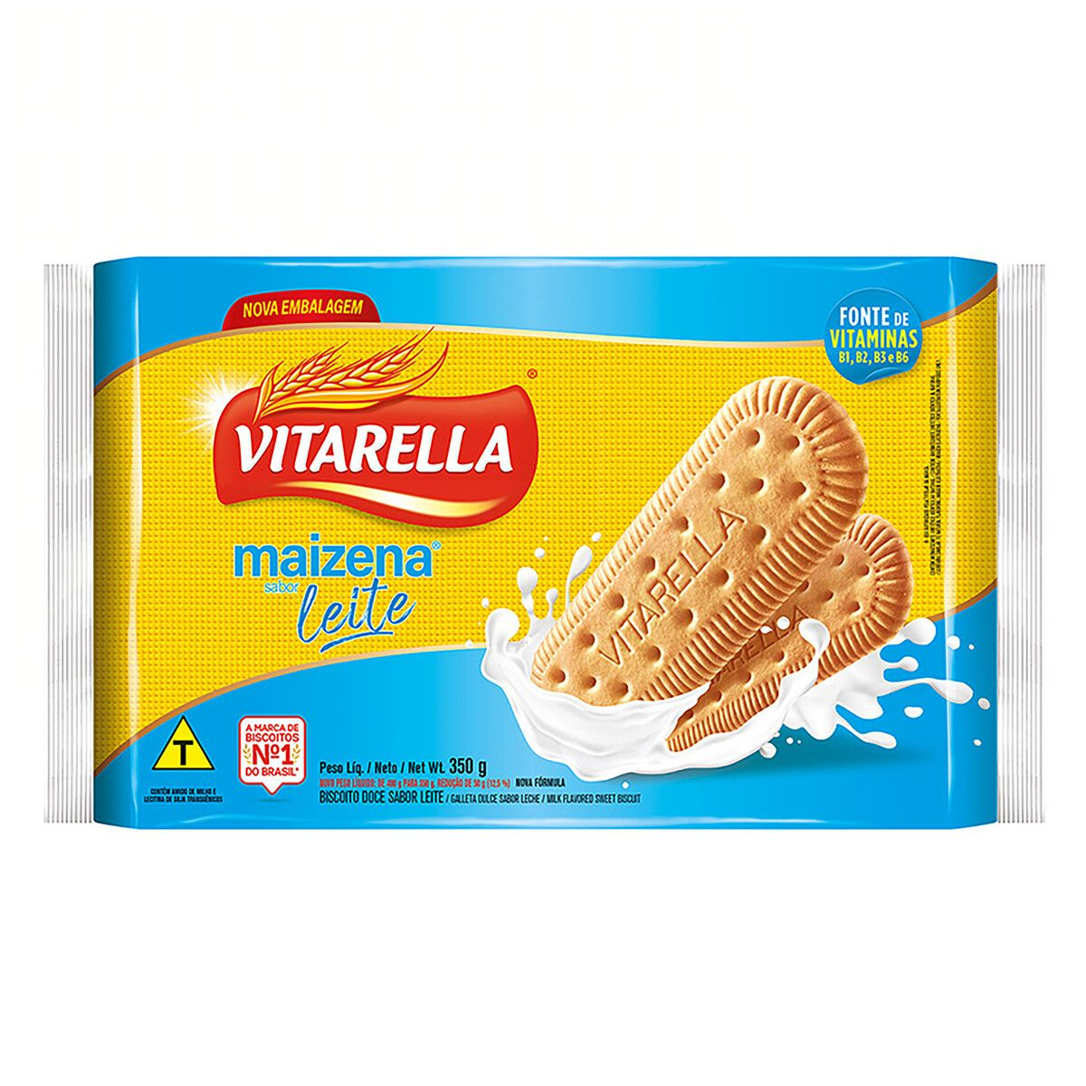 BISCOITO VITARELLA MAIZENA 350G LEITE