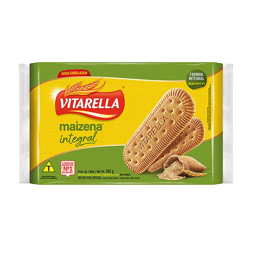 BISCOITO VITARELLA INTEGRAL 350G MAIZENA