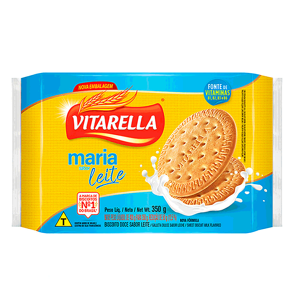BISCOITO VITARELLA MARIA 350G LEITE
