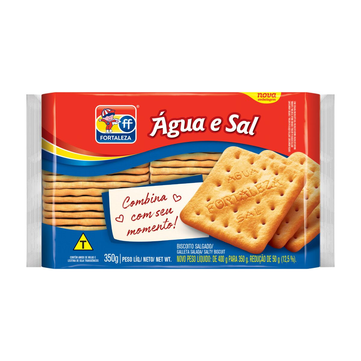BISCOITO FORTALEZA AGUA E SAL 350G