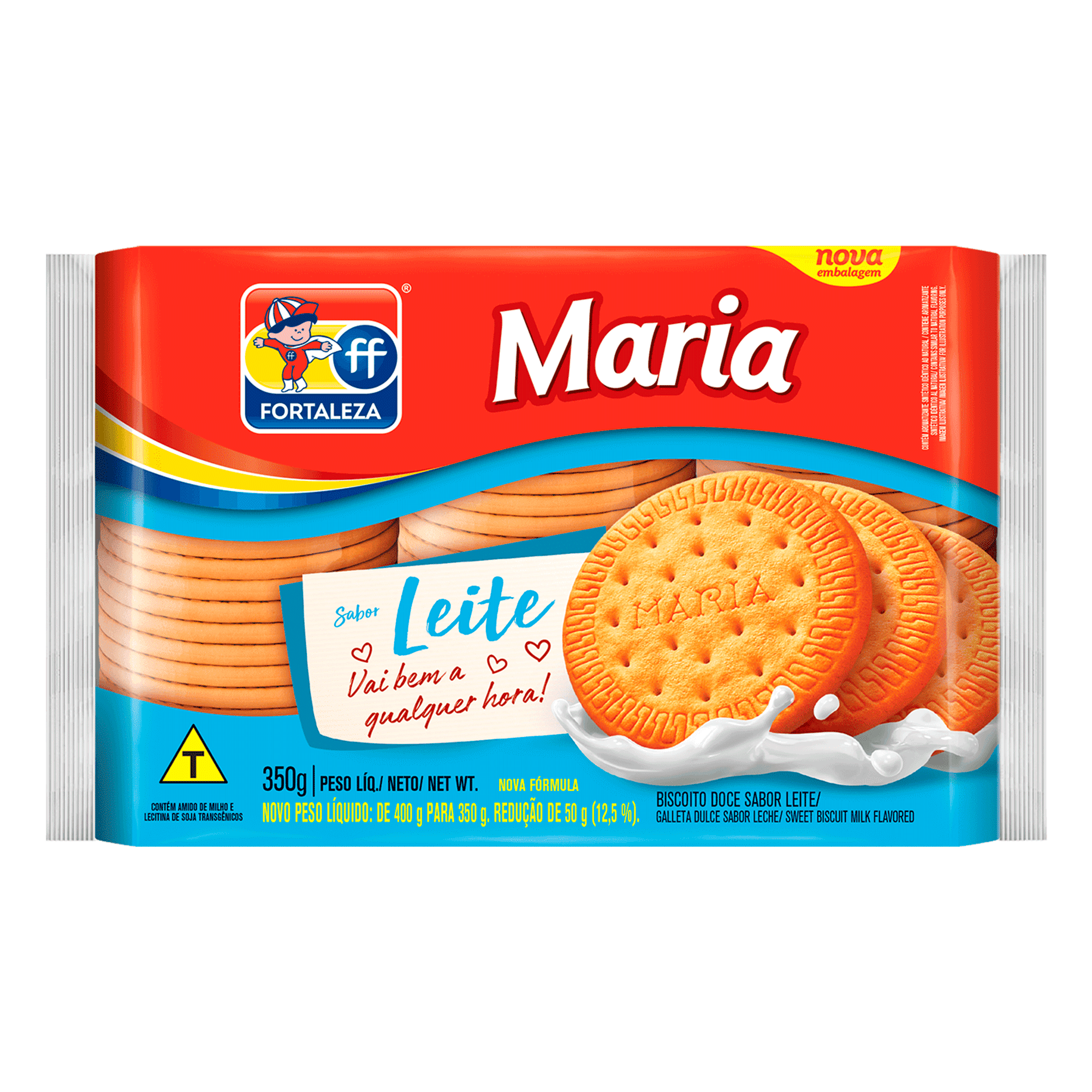 BISCOITO FORTALEZA MARIA 350G LEITE