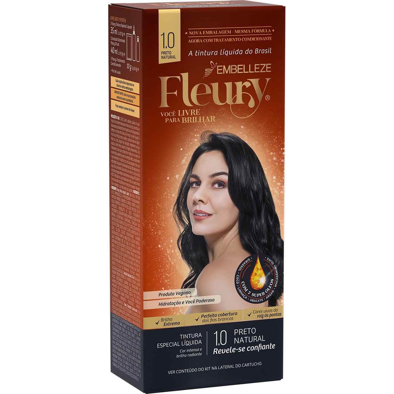 COLORACAO FLEURY. 1.0 PRETO NATURAL