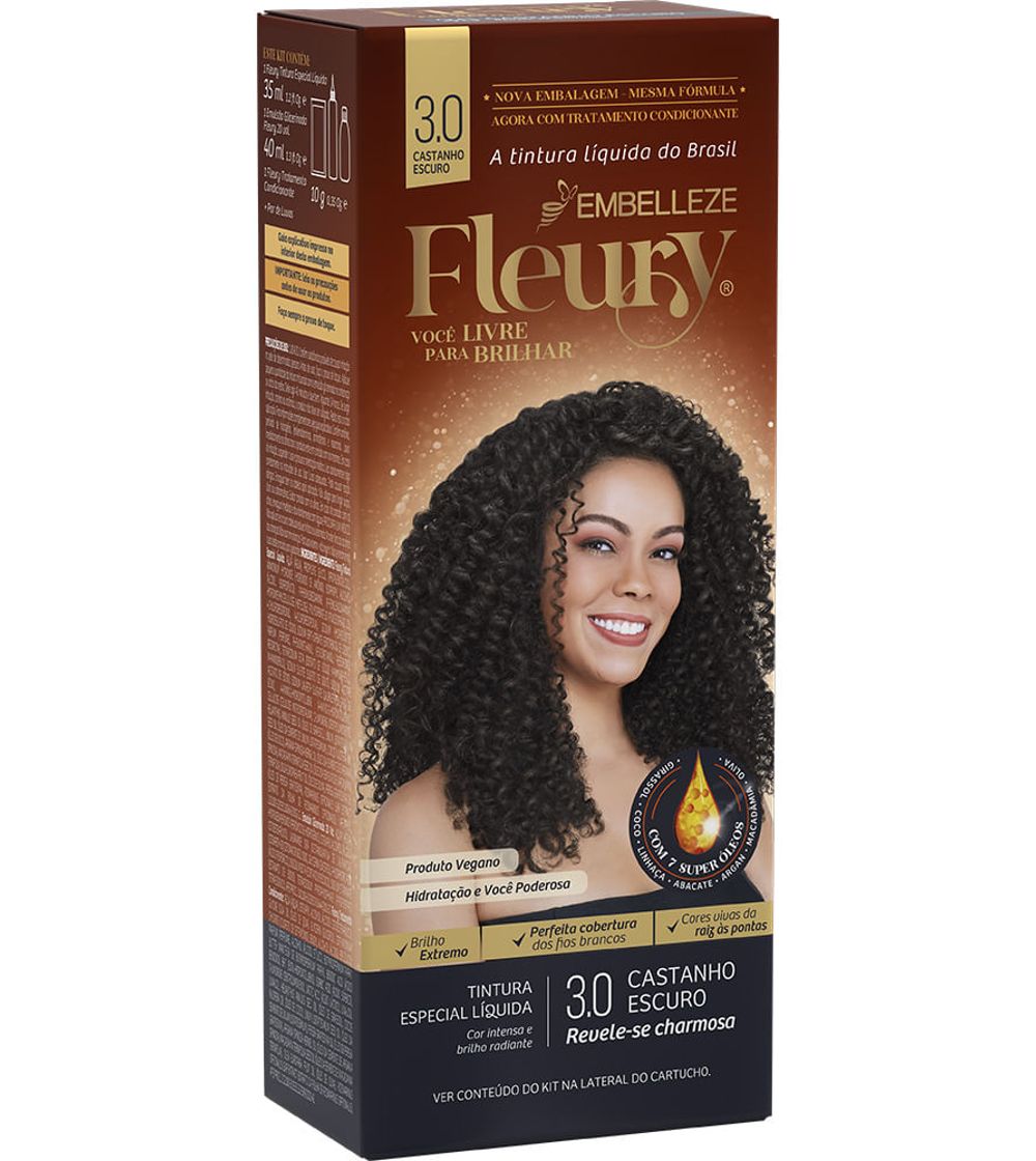 COLORACAO FLEURY. 3.0 CASTANHO ESCURO