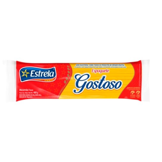 MACARRAO ESTRELA ESPAGUETE GOSTOSO 400G