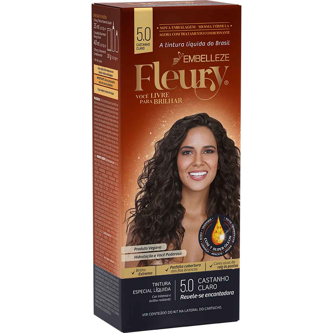 COLORACAO FLEURY. 5.0 CASTANHO CLARO