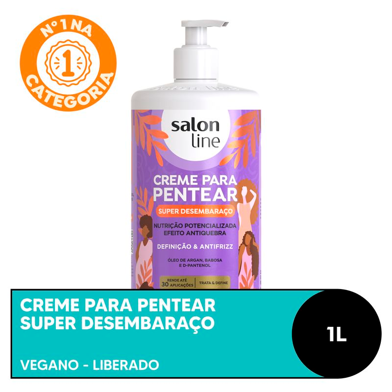 CREME DE PENTEAR SALON LINE 1L SUPER DESEMBARACO