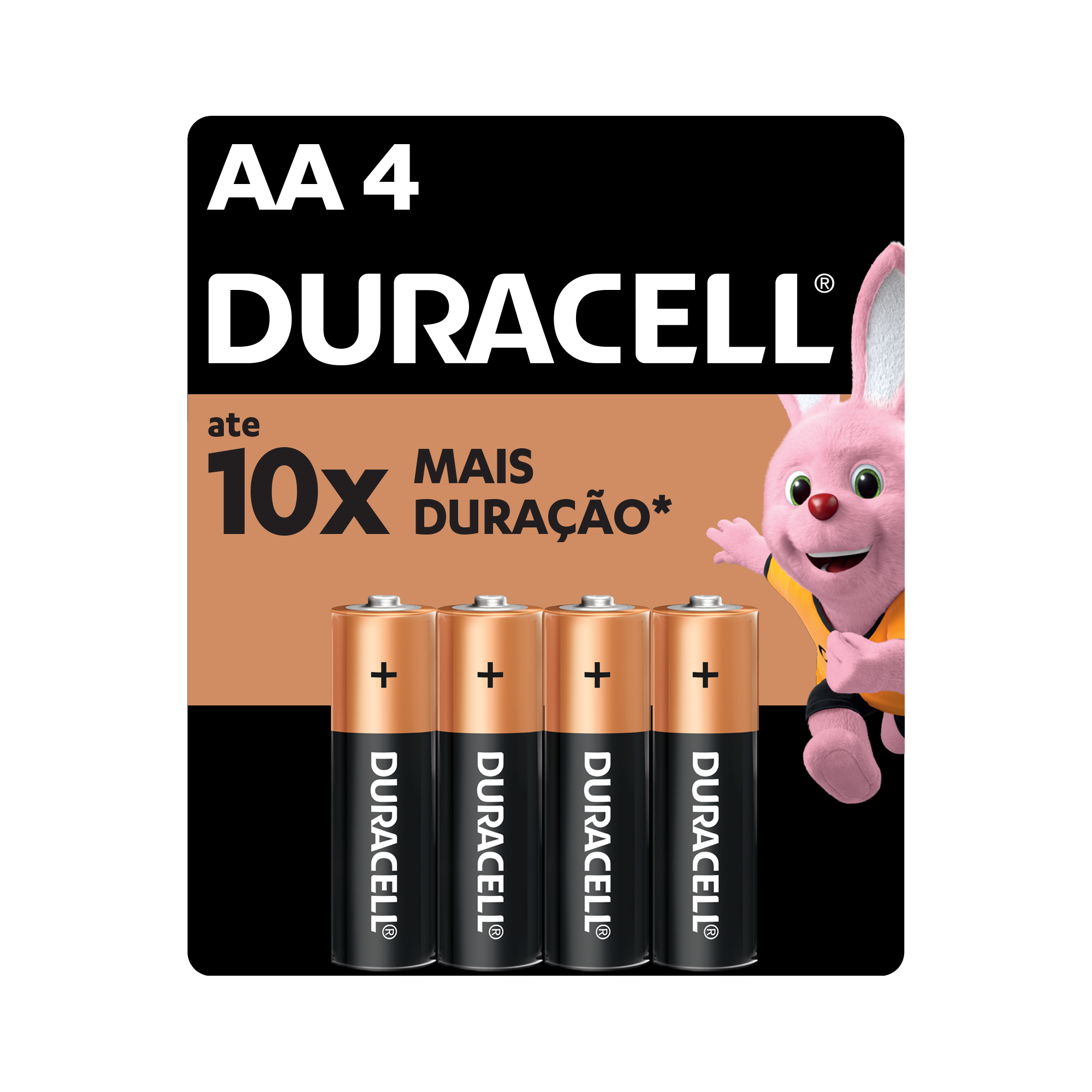 PILHA DURACELL ALCALINA AA COM 4UN