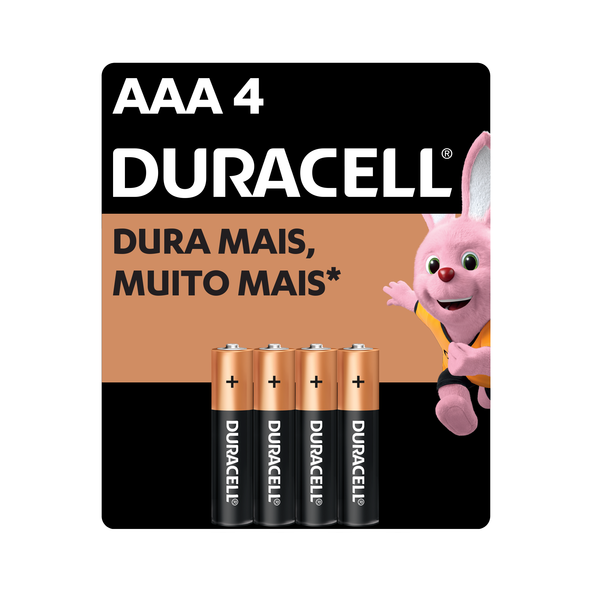 PILHA DURACELL ALCALINA AAA COM 4UN PALITO