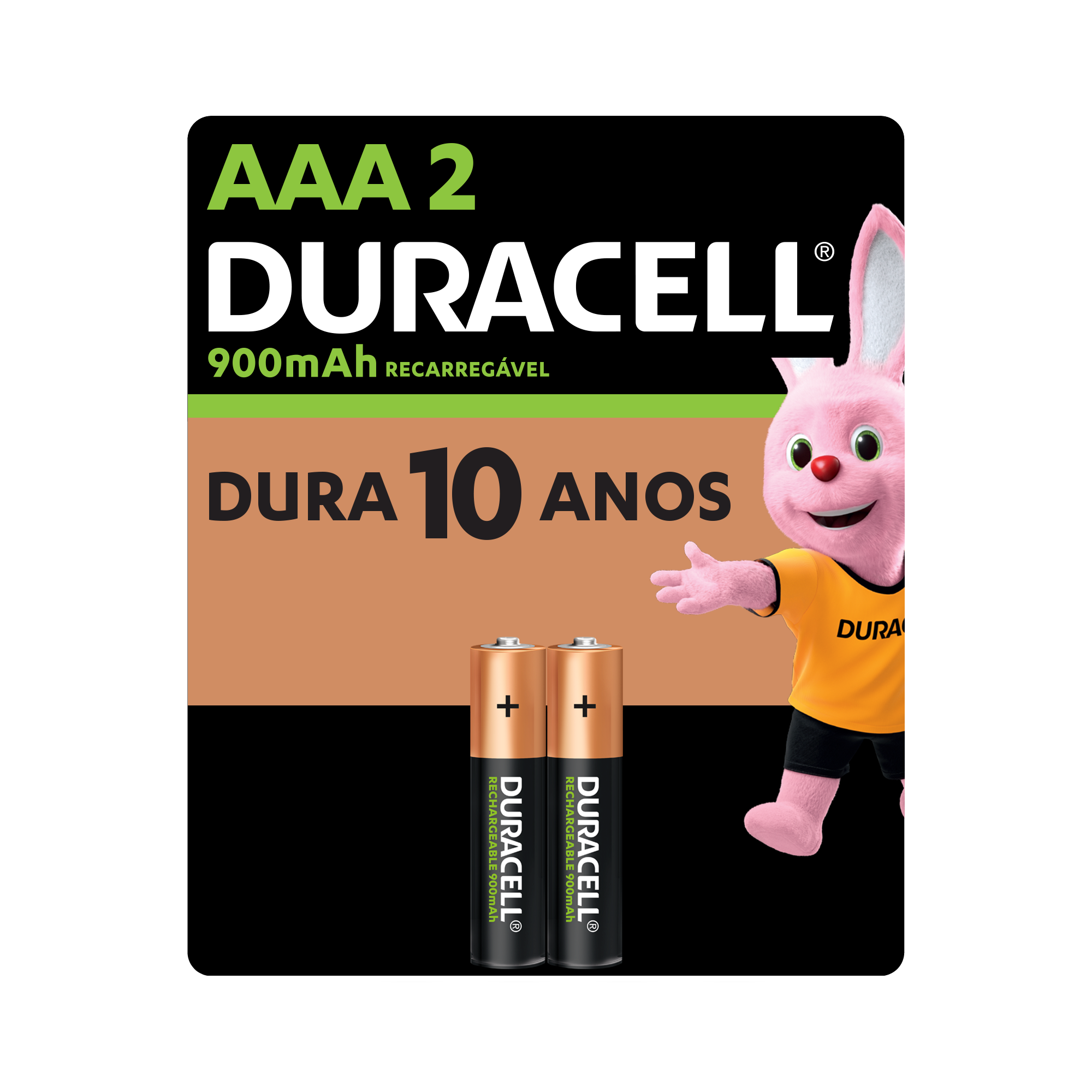 PILHA DURACELL ALCALINA AAA C/2UN. RECARREGAVEL