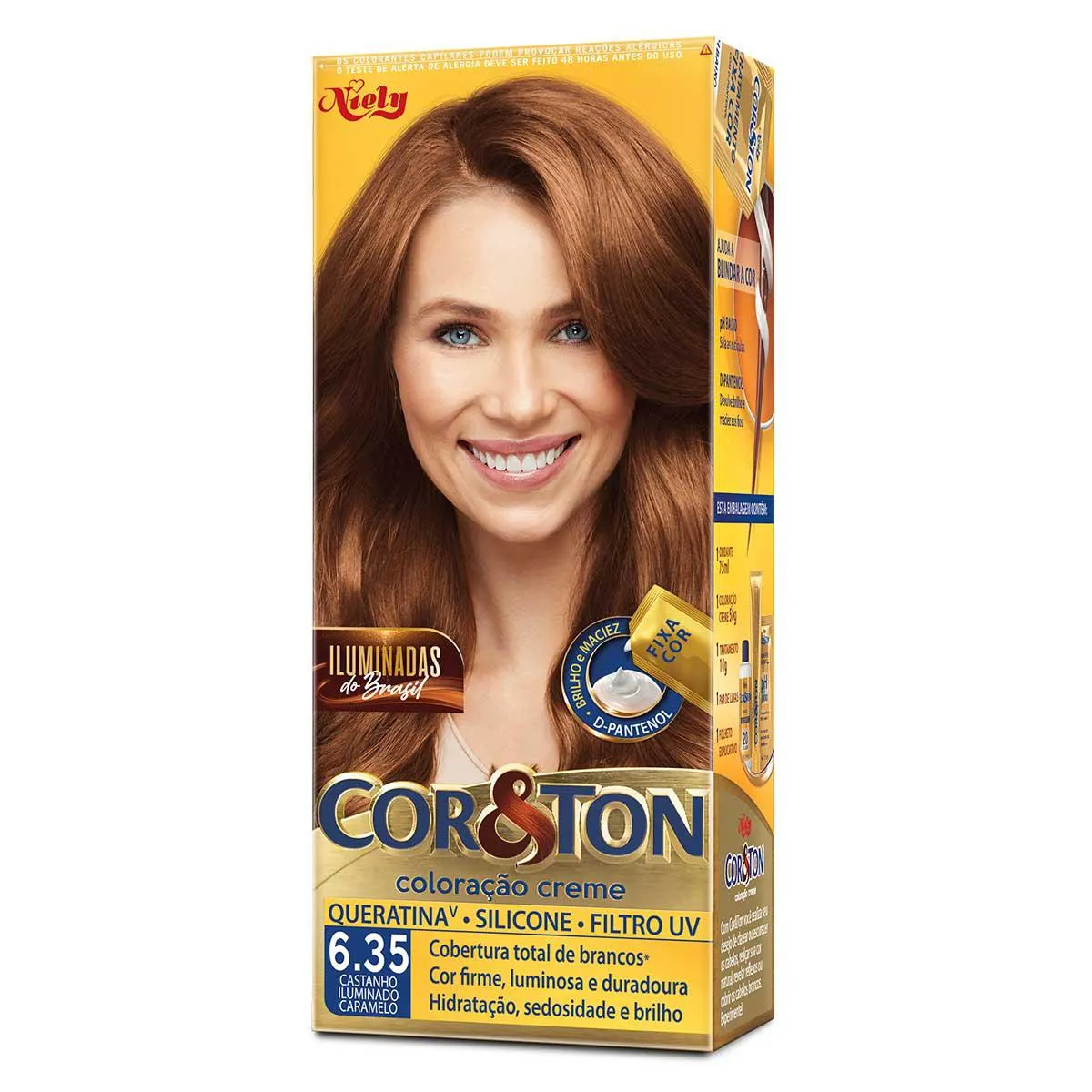 COLORACAO COR&TON MKIT 6.35 CASTANHO ILUMINADO CARAMELO