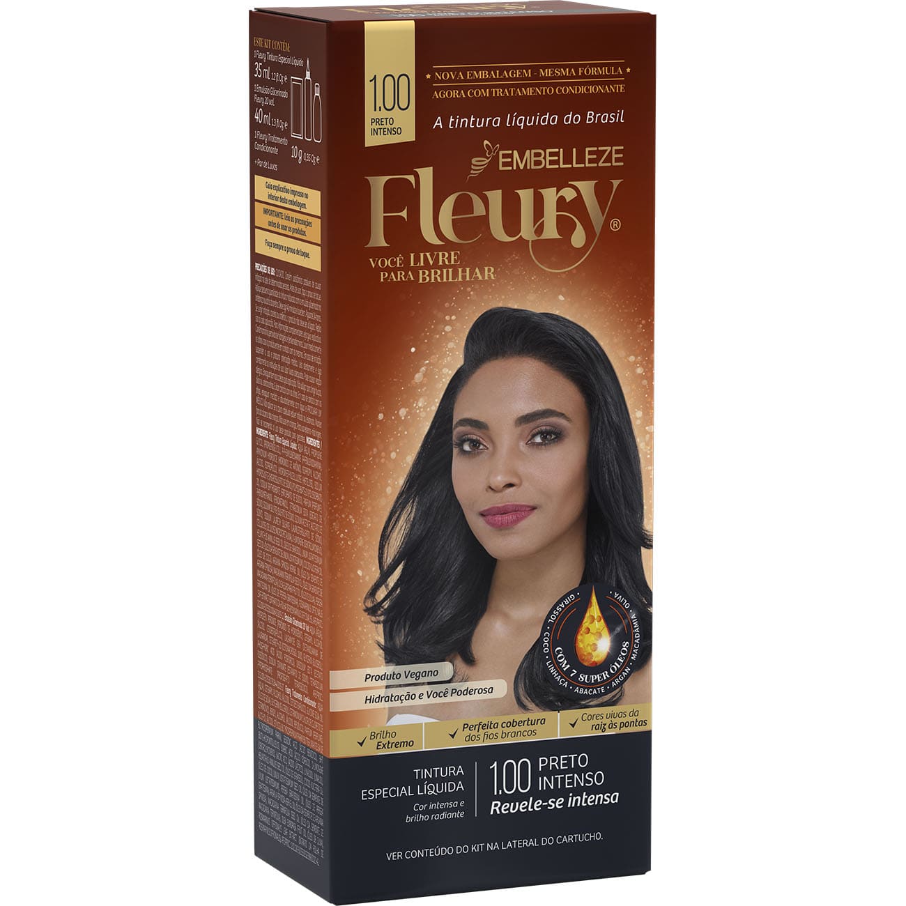 COR FLEURY. 1.00 PRETO INTENSO