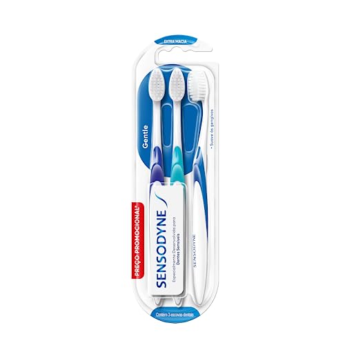 ESCOVA DENTAL SENSODYNE GENTLE C/3 UNIDADES