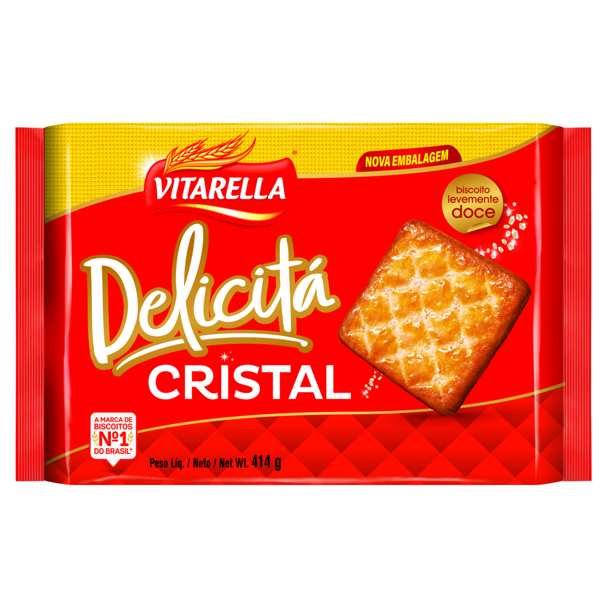 BISCOITO VITARELLA DELICITA DOCE 414G. CRISTAL