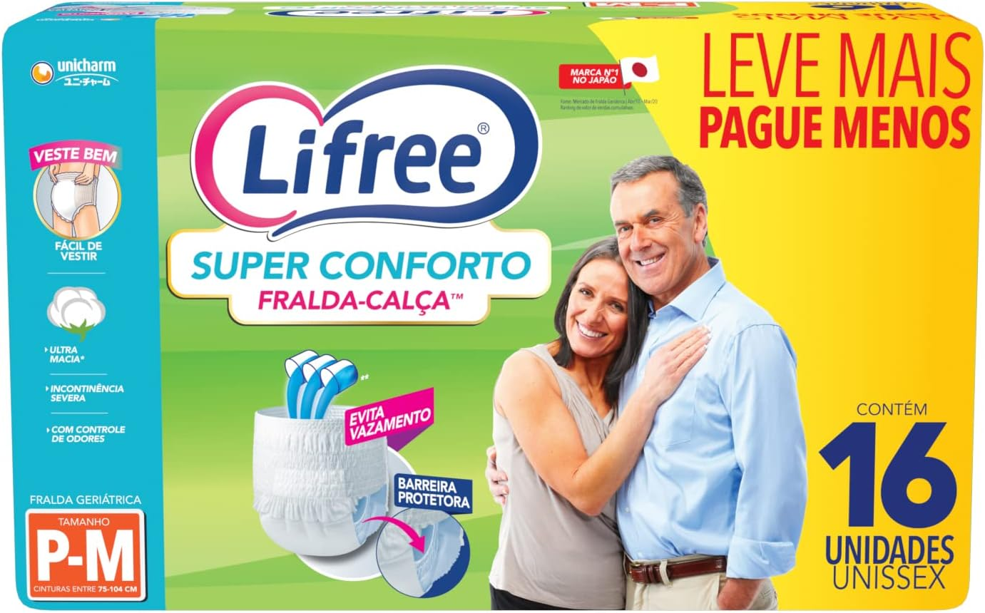 FRALDA LIFREE CALCA EXTRA ABS C/16UN LEVE + PAGUE - P/M