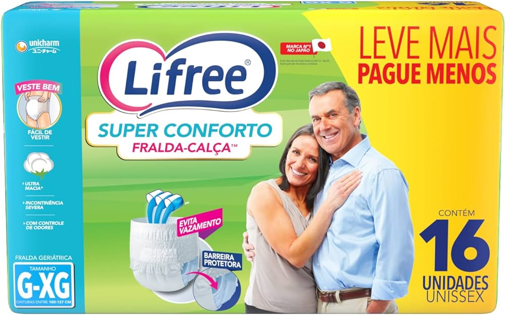 FRALDA LIFREE CALCA SUPER CONFORT C/16 G/XG