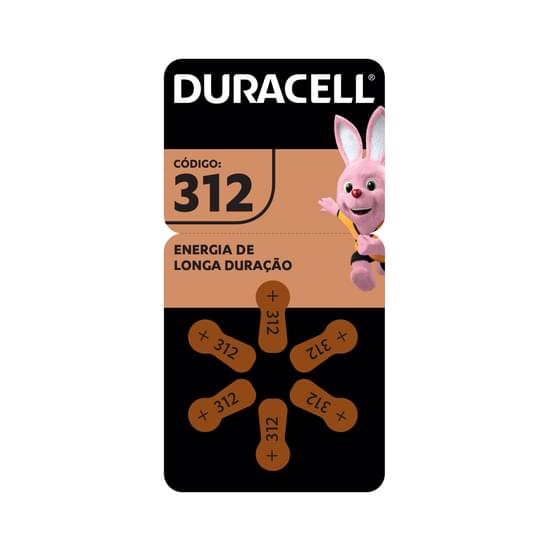 PILHA AUDITIVA DURACELL HAZA 312 COM 6UN
