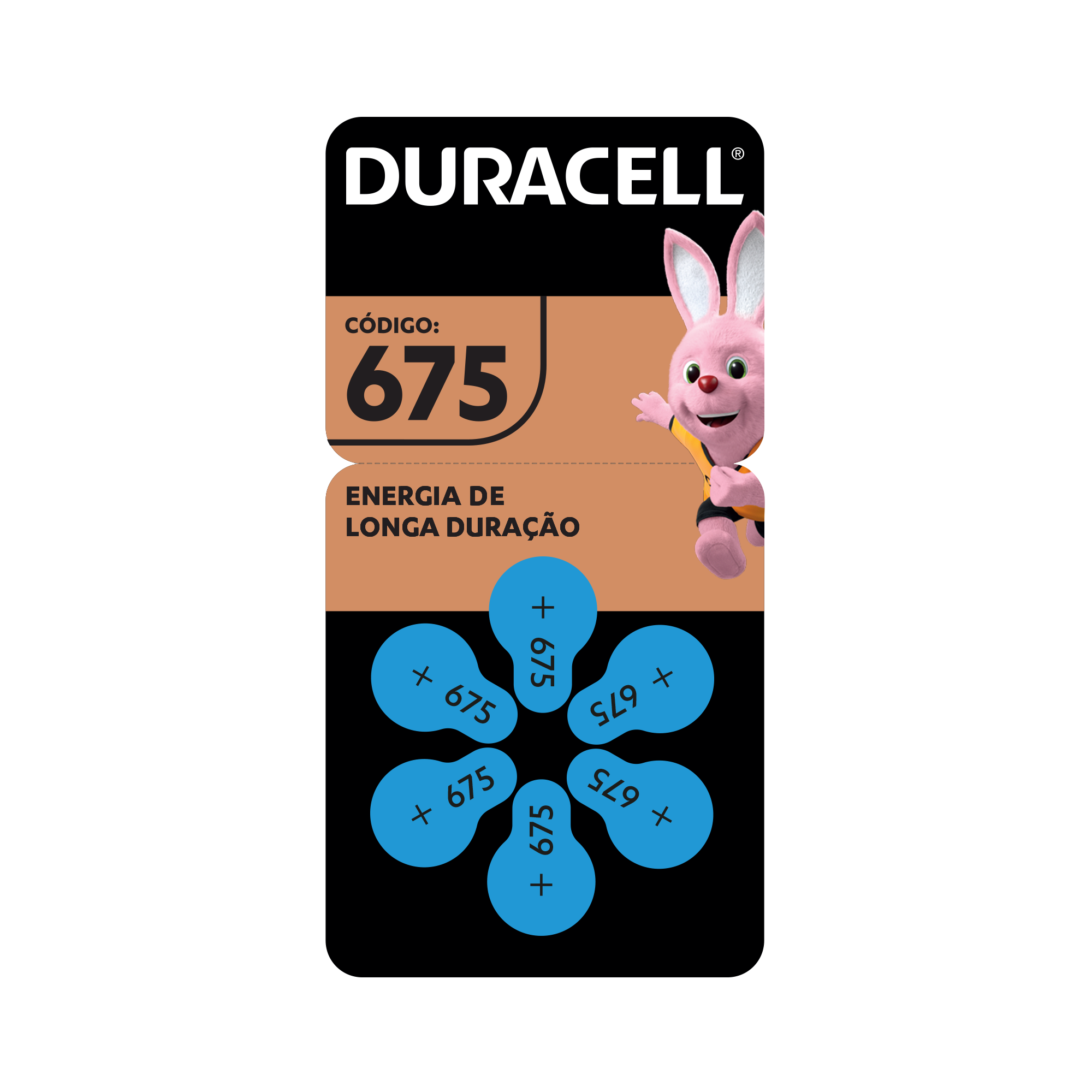 PILHA AUDITIVA DURACELL HAZA 675 COM 6UN