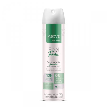 DESODORANTE AEROSOL ABOVE 150ML ZERO SEM ALUMINIO WOMEN