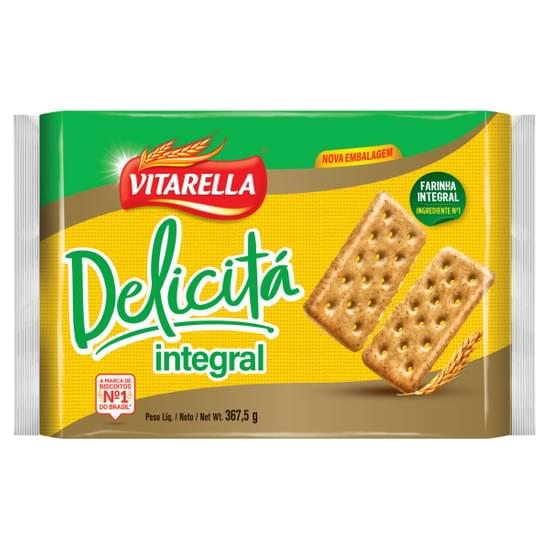 BISCOITO VITARELLA DELICITA SALGADO 367,5G. INTEGRAL