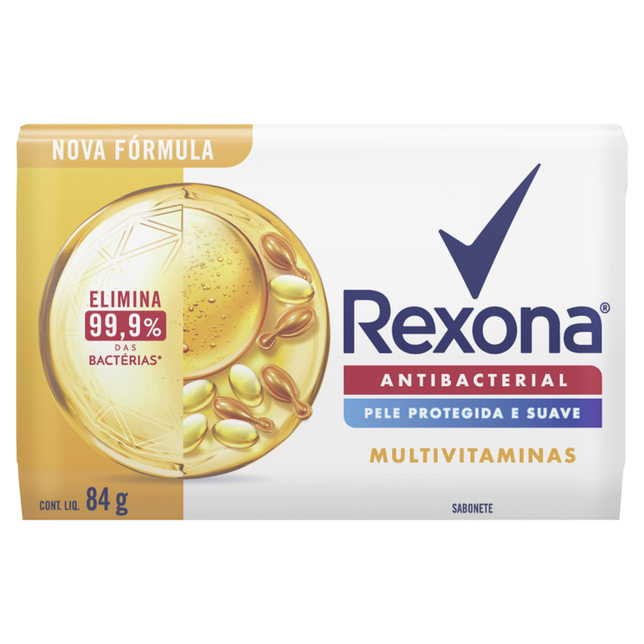 SABONETE REXONA 84G MULTIVITAMINAS