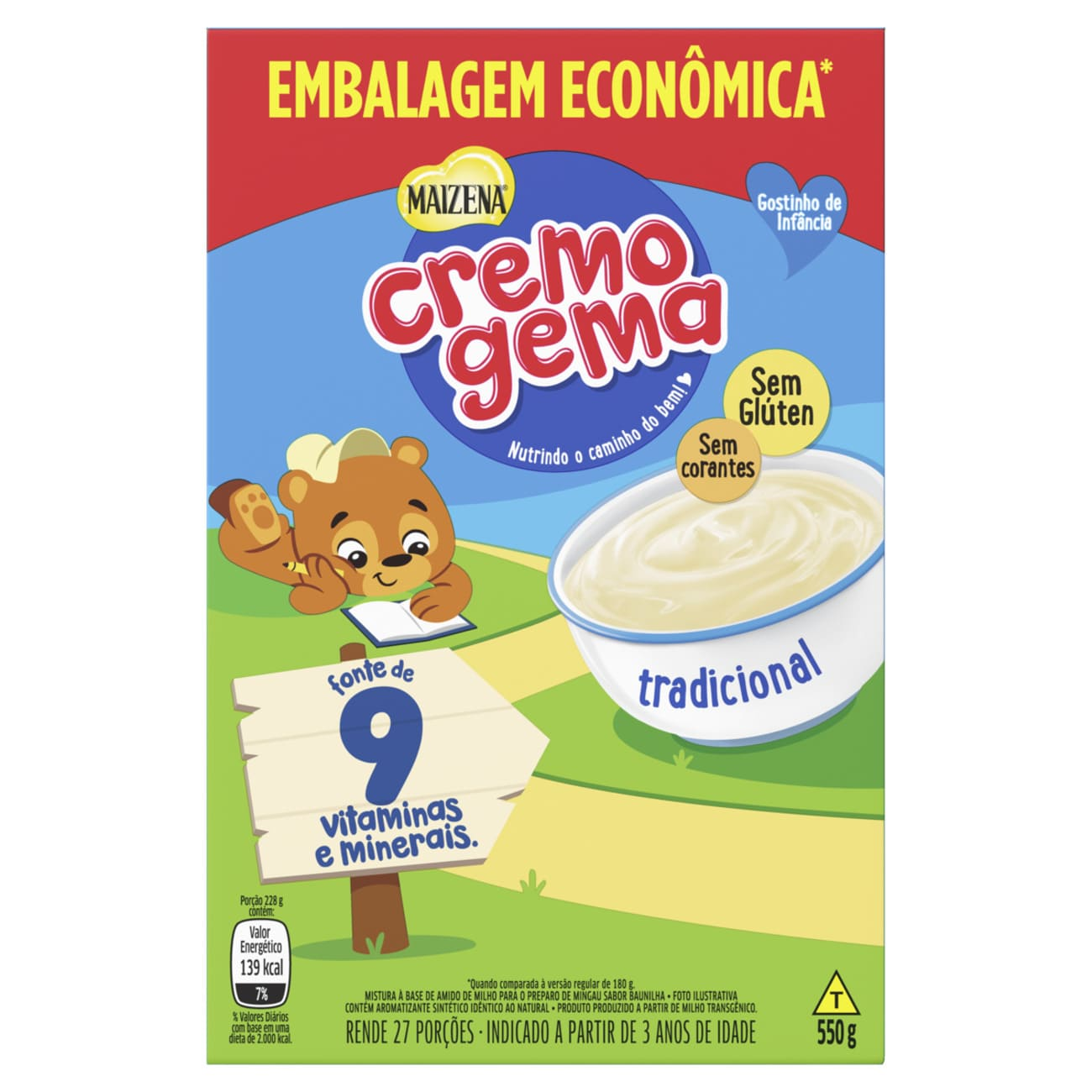 CREMOGEMA MAIZENA 550 G TRADICIONAL