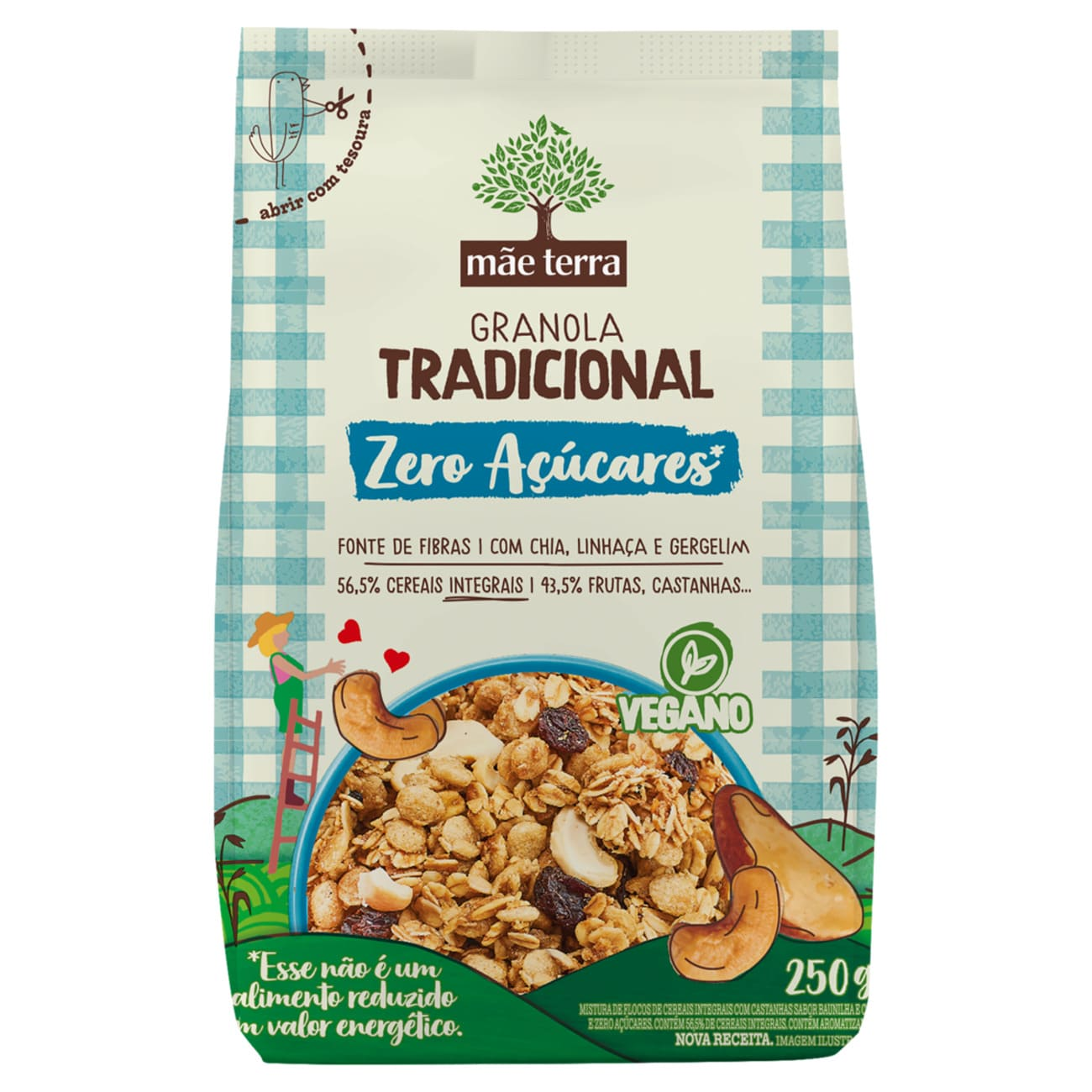 GRANOLA MAE TERRA 250GR ZERO ACUCAR