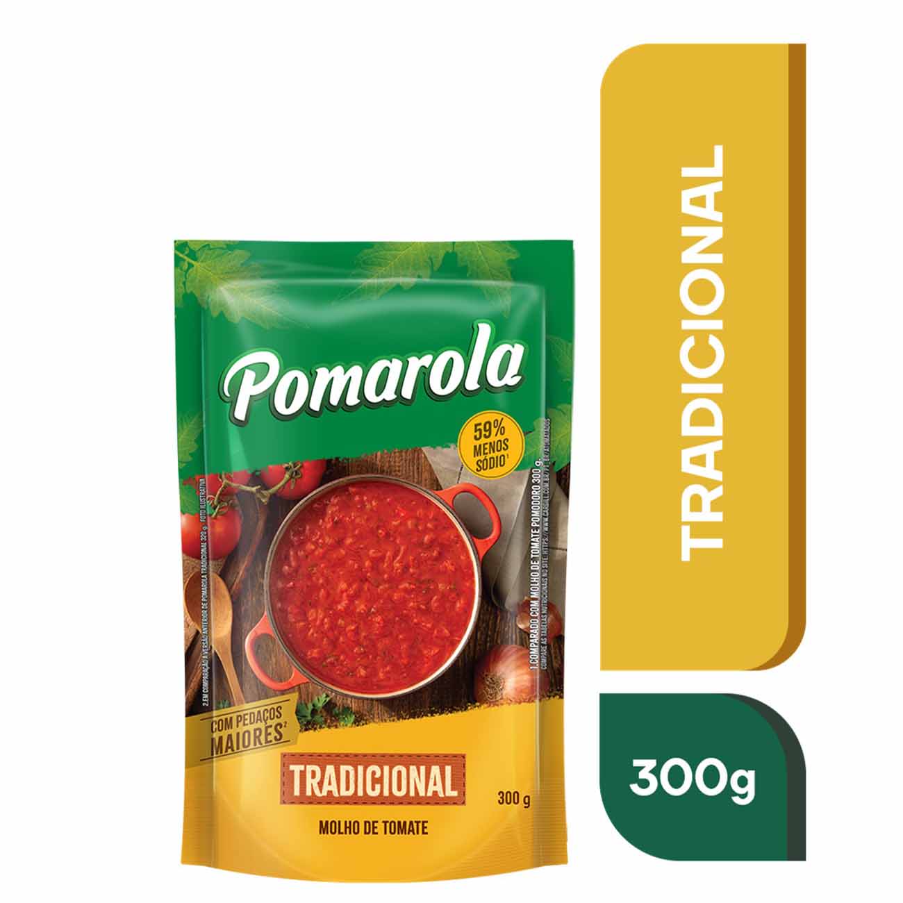 MOLHO TOMATE POMAROLA SC 300GR TRADICIONAL