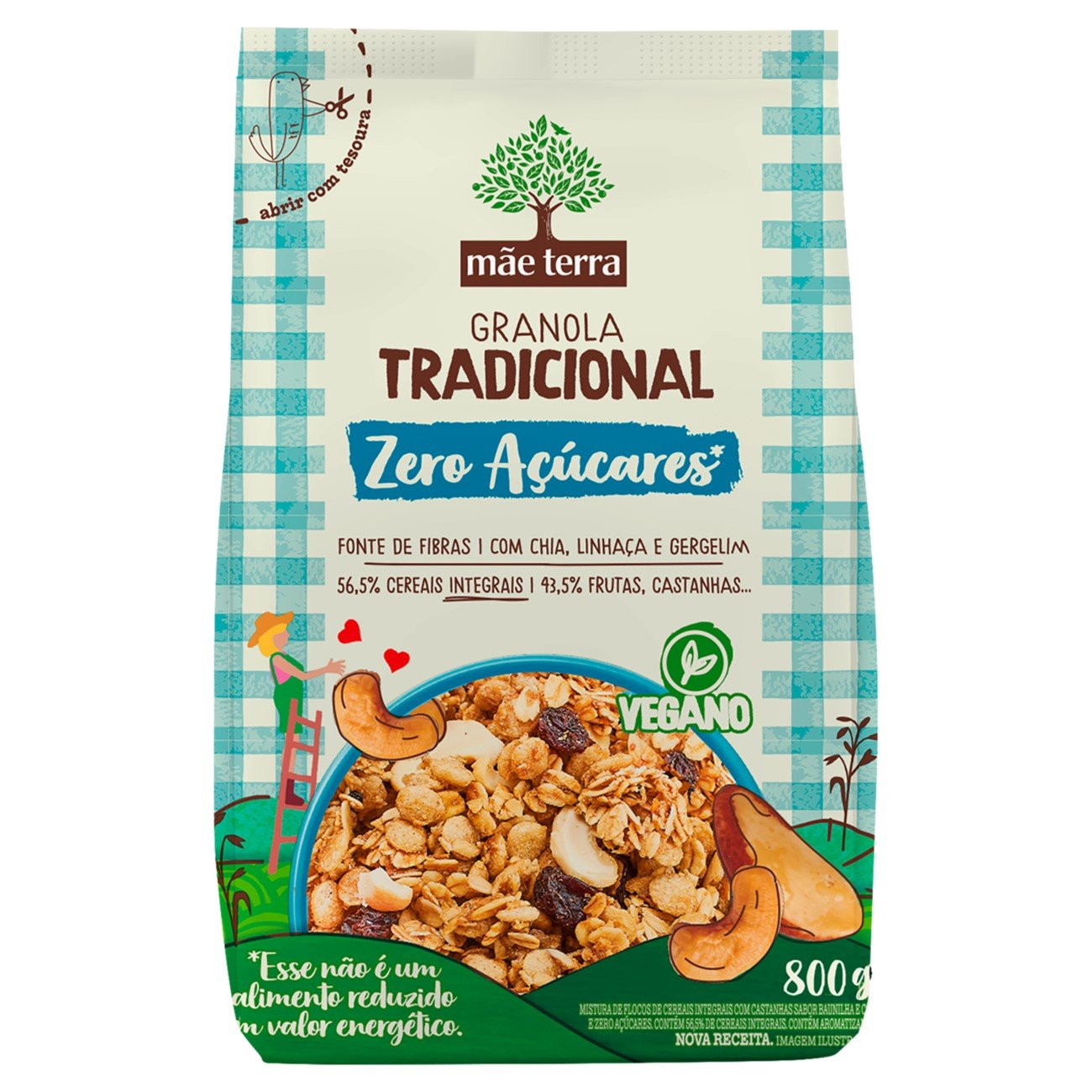 GRANOLA MAE TERRA 800GR ZERO ACUCARES