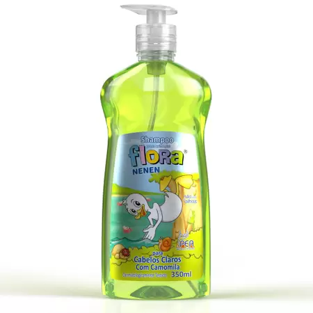 SHAMPOO INFANTIL FLORA NENEM 350ML CABELOS CLAROS