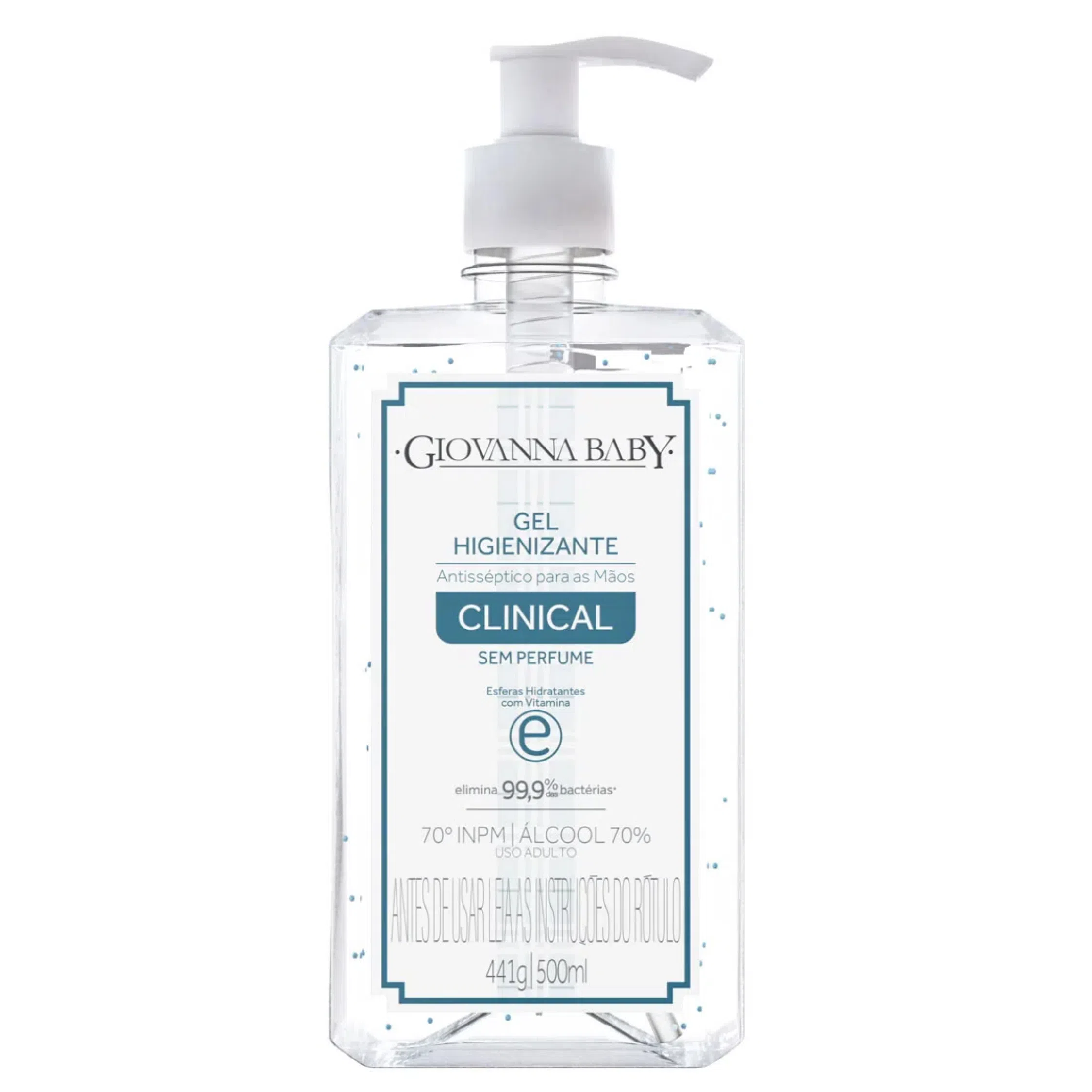 GEL HIGIENIZANTE GIOVANNA BABY 500ML PARA MAOS CLINICAL
