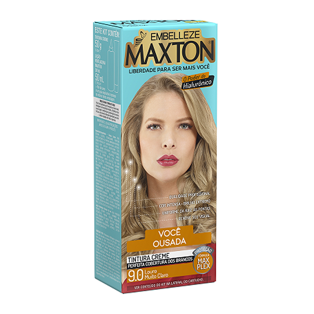 COLORACAO MAXTON KIT PRAT. 9.0 OURO MUITO CLARO