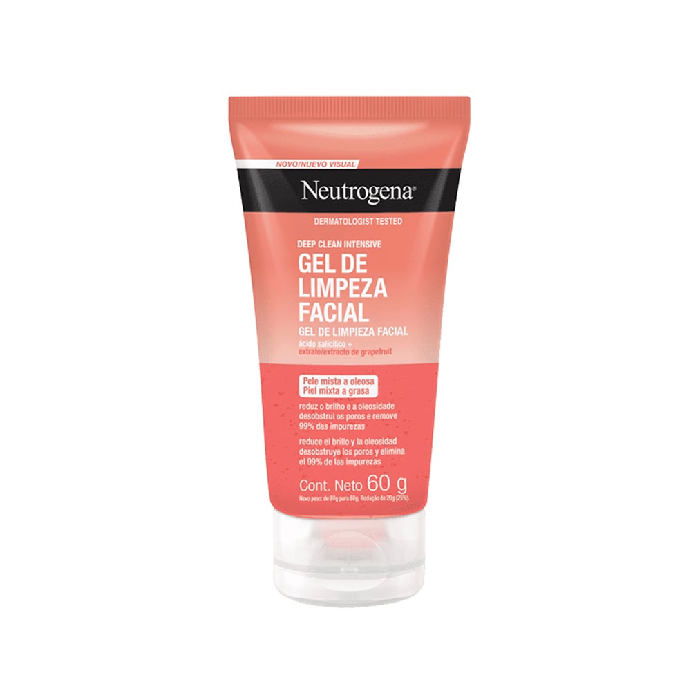 NEUTROGENA GEL DE LIMPEZA FACIAL 60GR DEEP CLEAN GRAPE