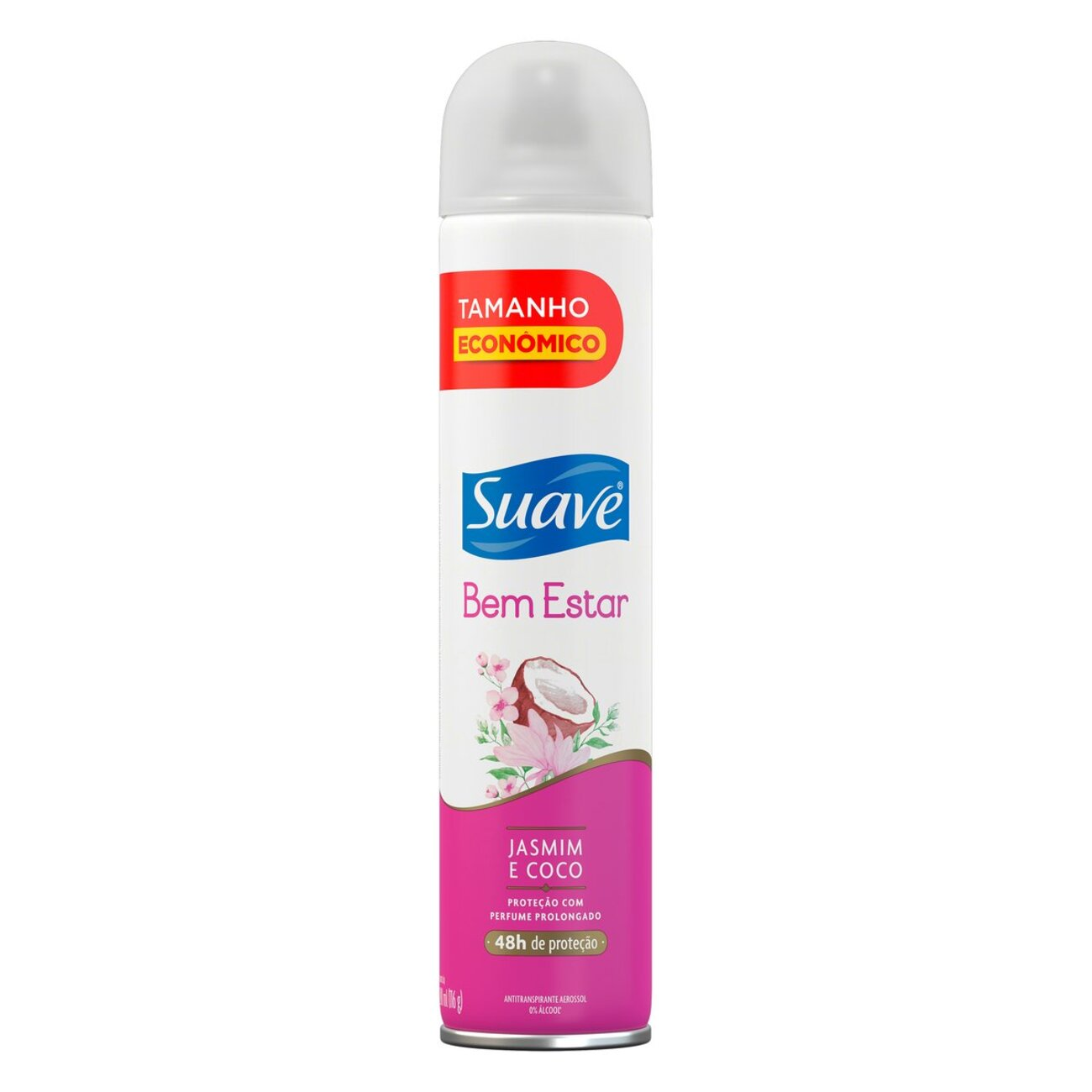 DESODORANTE AEROSOL SUAVE 200ML LEVE MAIS PAGUE MENOS JASMIM E COCO