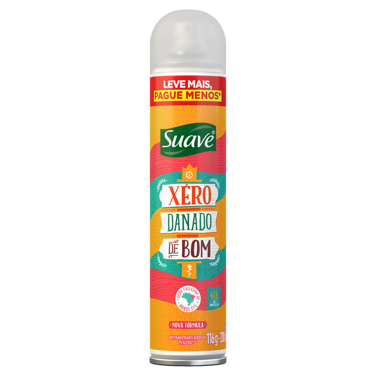 DESODORANTE AEROSOL SUAVE 200ML LEVE MAIS PAGUE MENOS XERO DANADO DE BOM