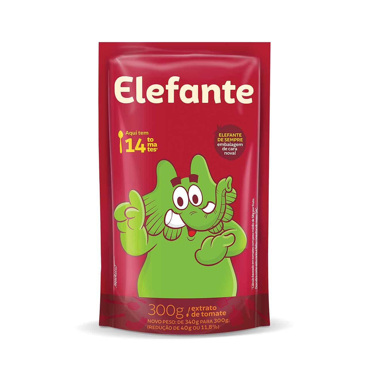 EXTRATO TOMATE ELEFANTE SACHE 300G