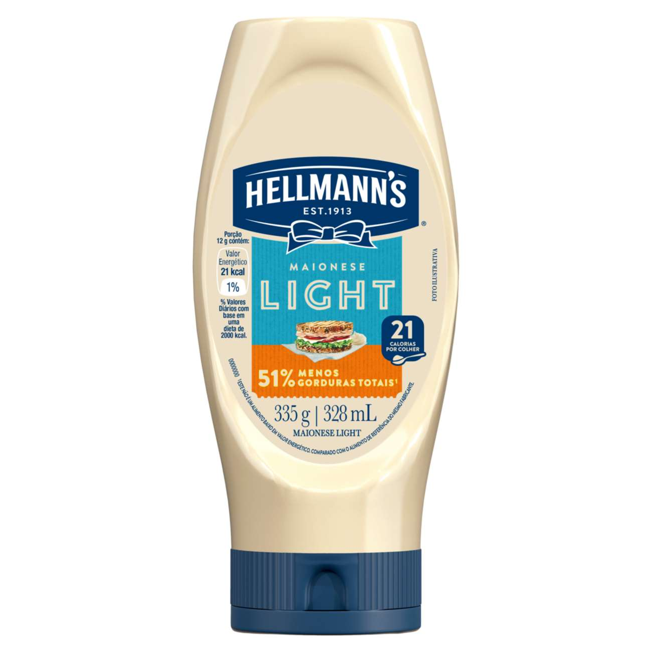 MAIONESE HELLMANNS 335G LIGHT SQUEEZE