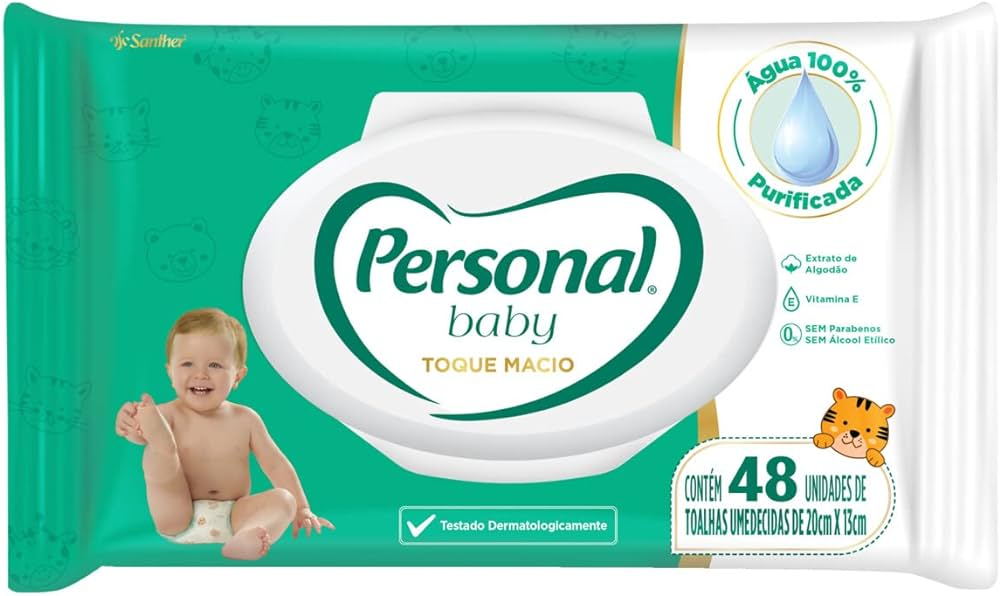 TOALHA UMIDECIDA PERSONAL BABY COM 48 UNIDADES TOQUE MACIO