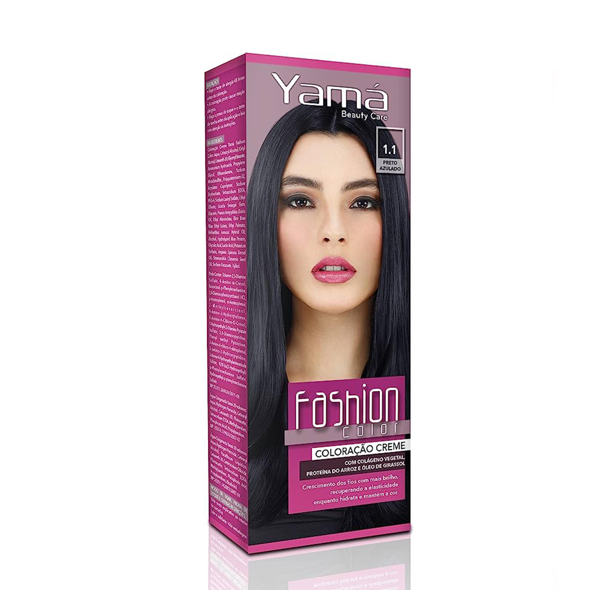 COLORACAO YAMA BEAUTY CARE MINI KIT 1.1 PRETO AZULADO