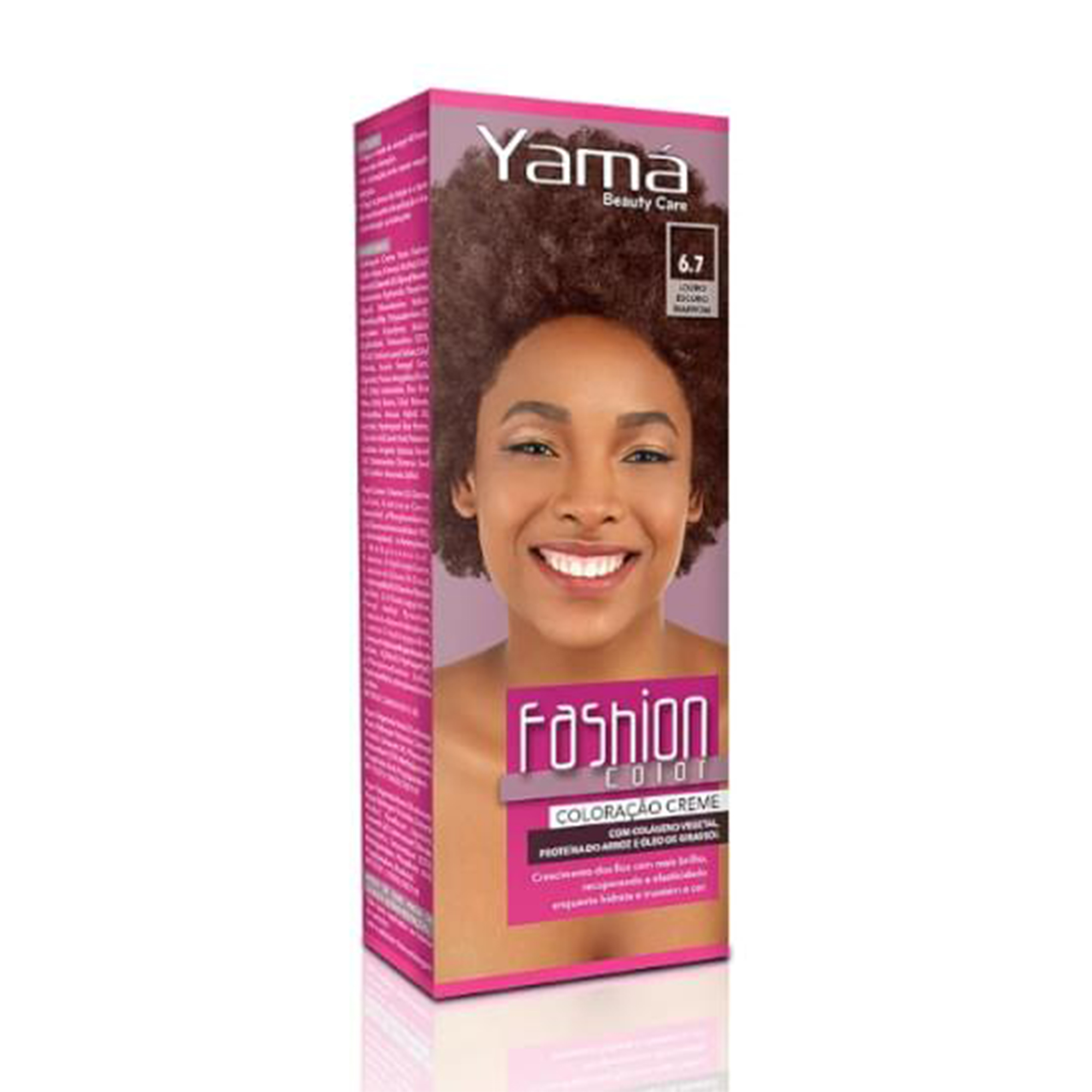 COLORACAO YAMA BEAUTY CARE MINI KIT 6.7 LOURO ESCURO MARROM