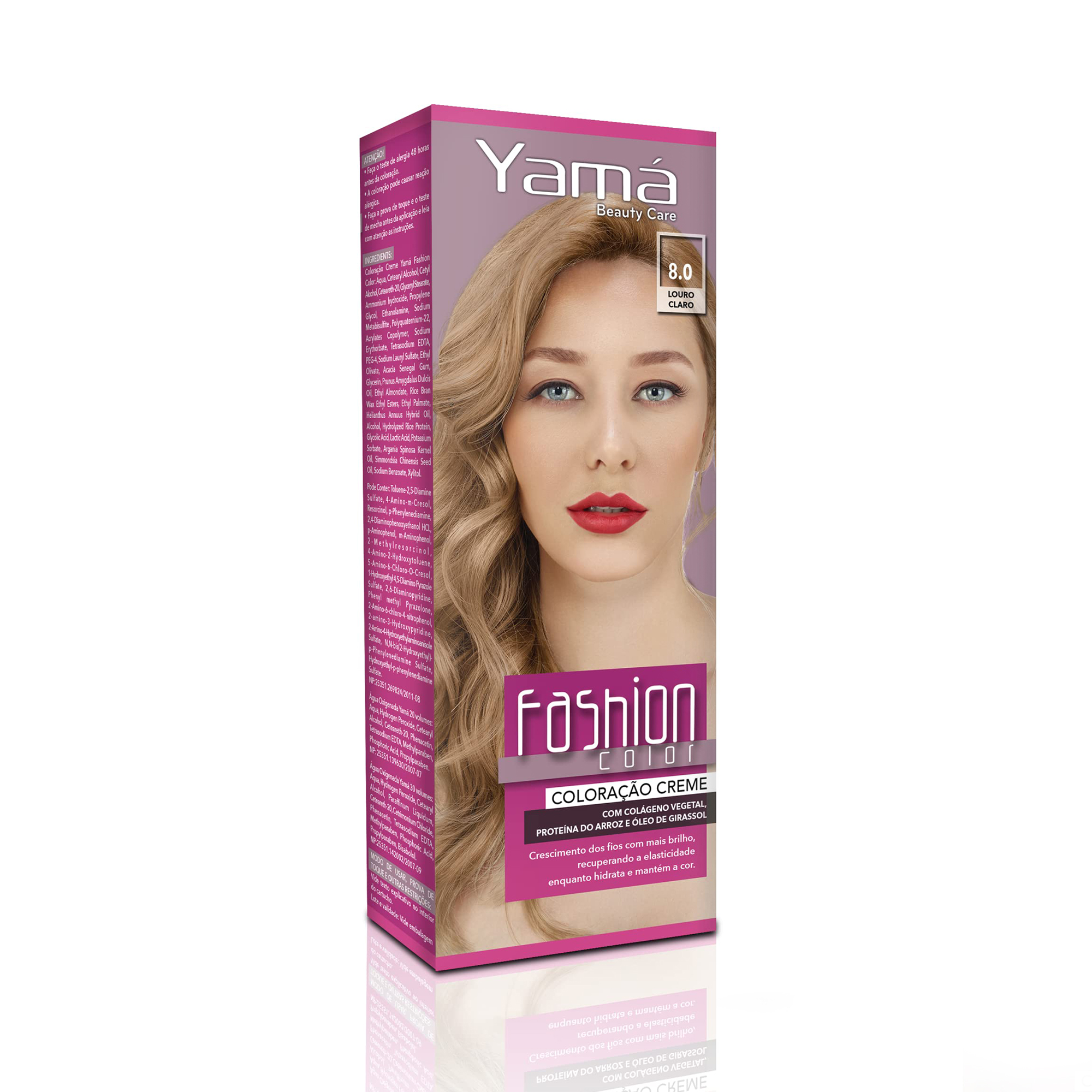 COLORACAO YAMA BEAUTY CARE MINI KIT 8.0 LOURO CLARO