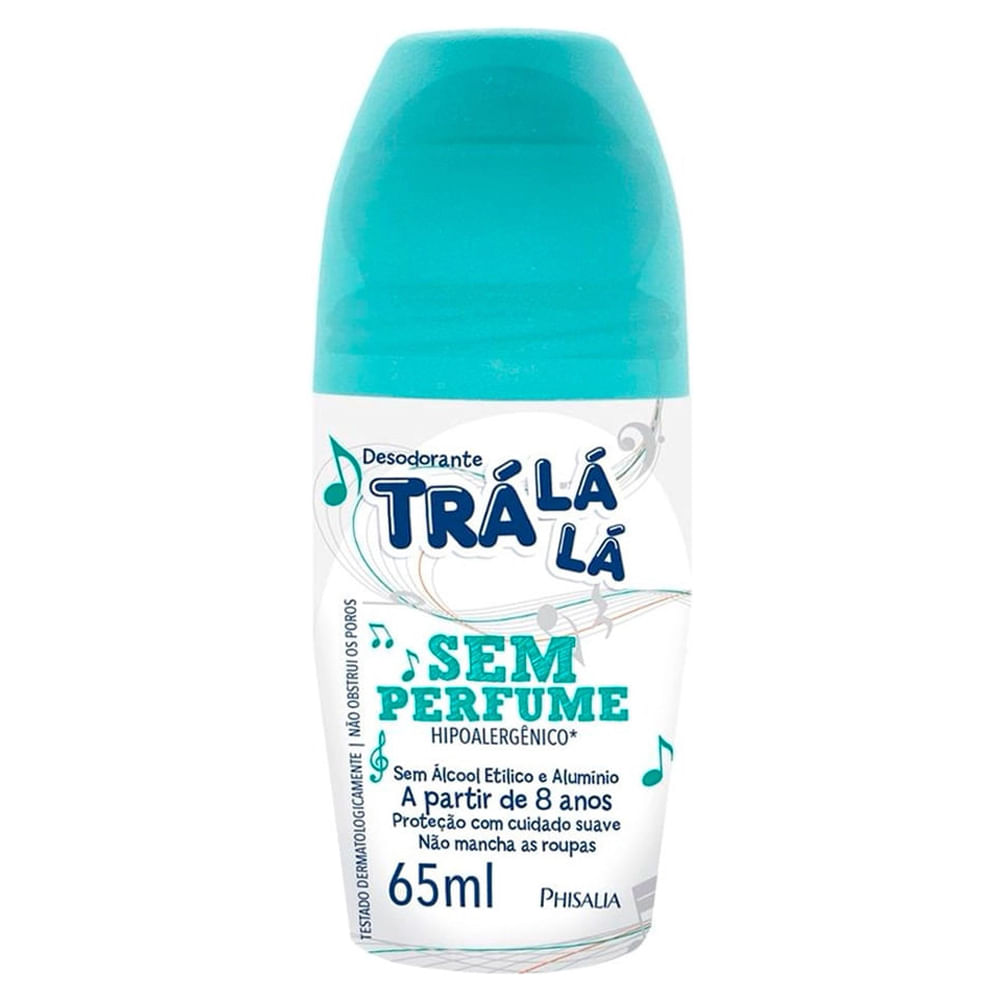 DESODORANTE ROLLON TRALALA KIDS 65ML SEM PERFUME