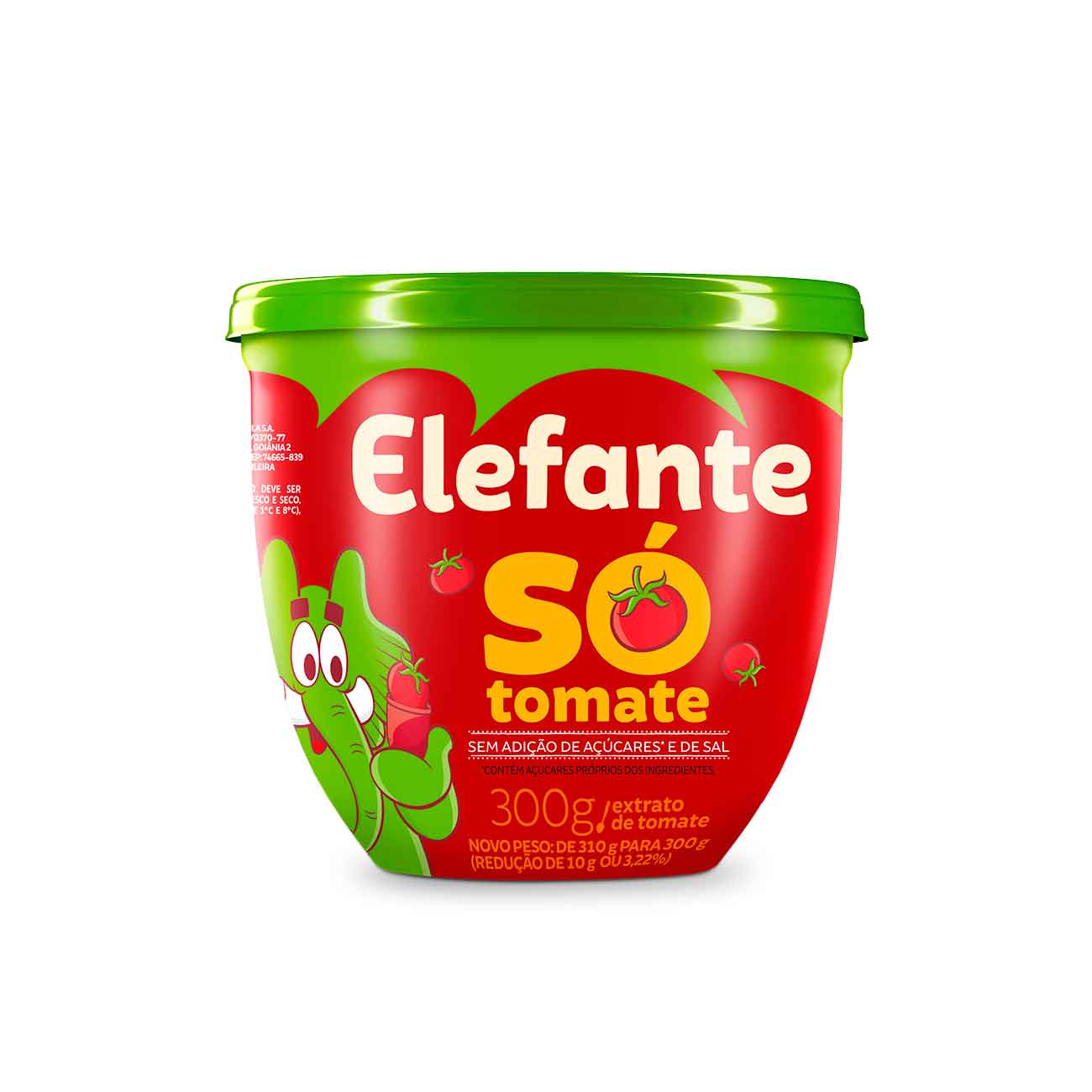 EXTRATO TOMATE ELEFANTE POTE 300G SO TOMATE