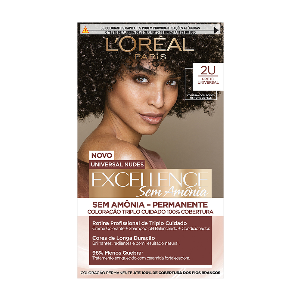 COLORACAO IMEDIA EXCELENCE SEM AMONIA 2U PRETO UNIVERSAL