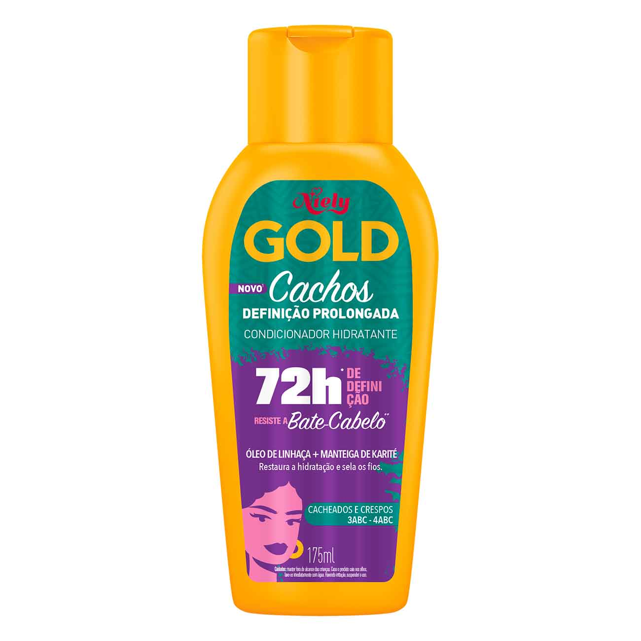 CONDICIONADOR NIELY GOLD 175ML CACHOS DEFINICAO PROLONGADA