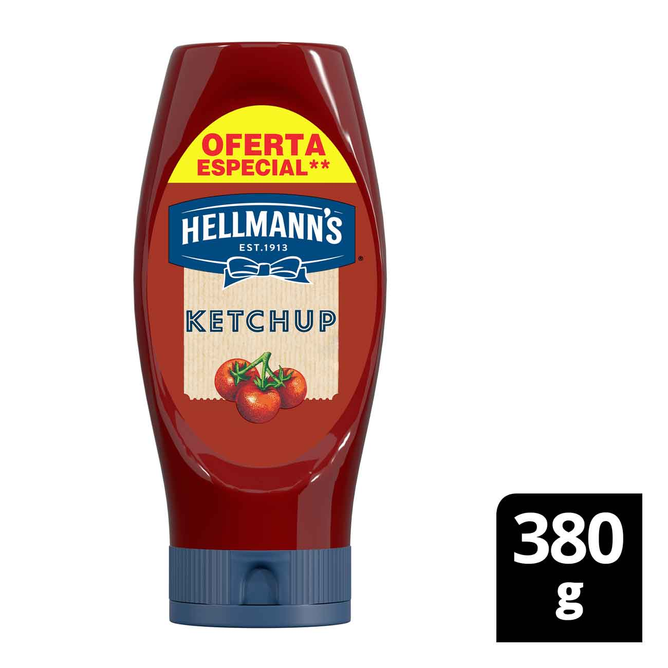 KETCHUP HELLMANNS 380G SQUEZE TRADICIONAL OFERTA ESPECIAL
