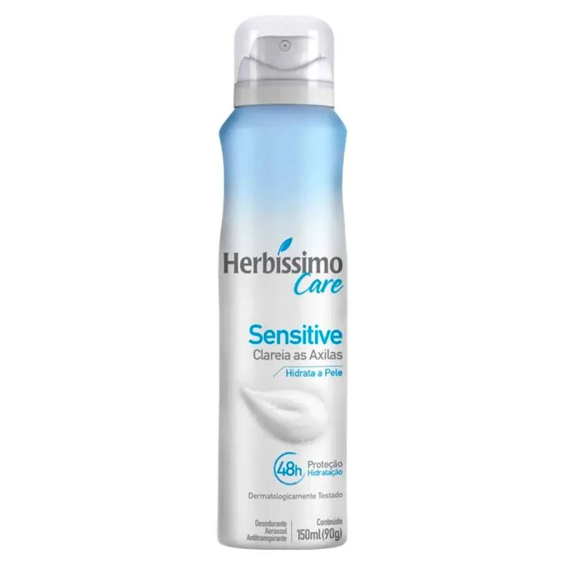 DESODORANTE AEROSOL HERBISSIMO CARE 150ML SENSITIVE